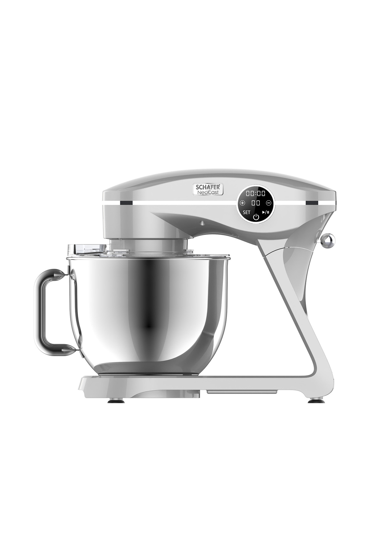 میکسر و ست پایه چدن دیجیتال NEOCAST 6 L SILVER اورجینال Schafer