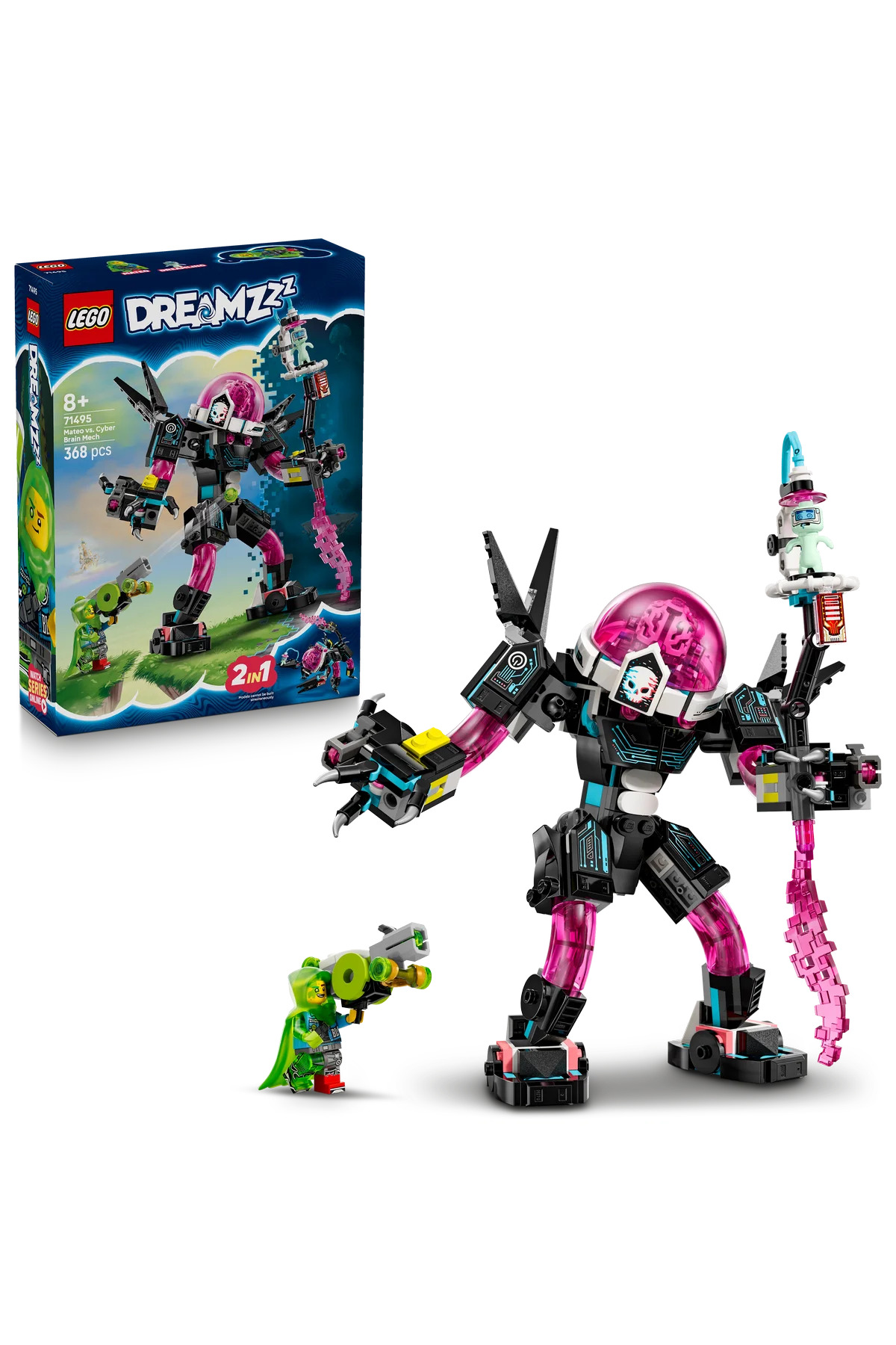 لگو و اسباب بازی های ساخت محور ® DREAMZZZ™ MATEO VS. CYBER ​​​​BRAIN ROBOT 71495 TOY BUILDING SET FOR KIDS 8+ 368P از ترکیه LEGO