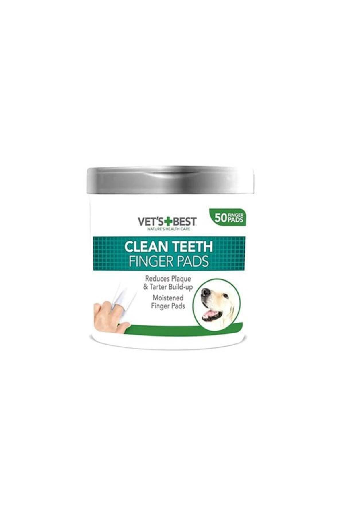 پد انگشتی تمیزکننده دندان سگ ۵۰ عددی وتس بِست Vet's Best