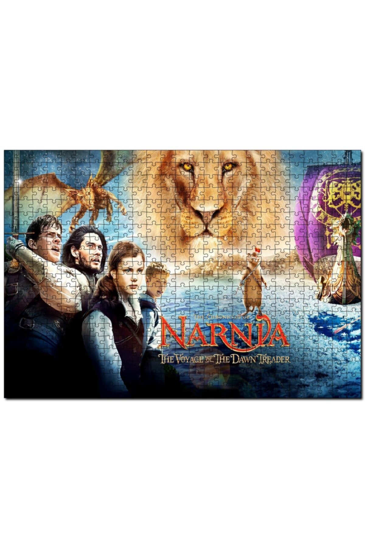 پازل THE CHRONICLES OF NARNIA 3 ALL CHARACTERS 255 PIECE PUZZLE اره منبت کاری مویی ام دی اف چوب Cakapuzzle