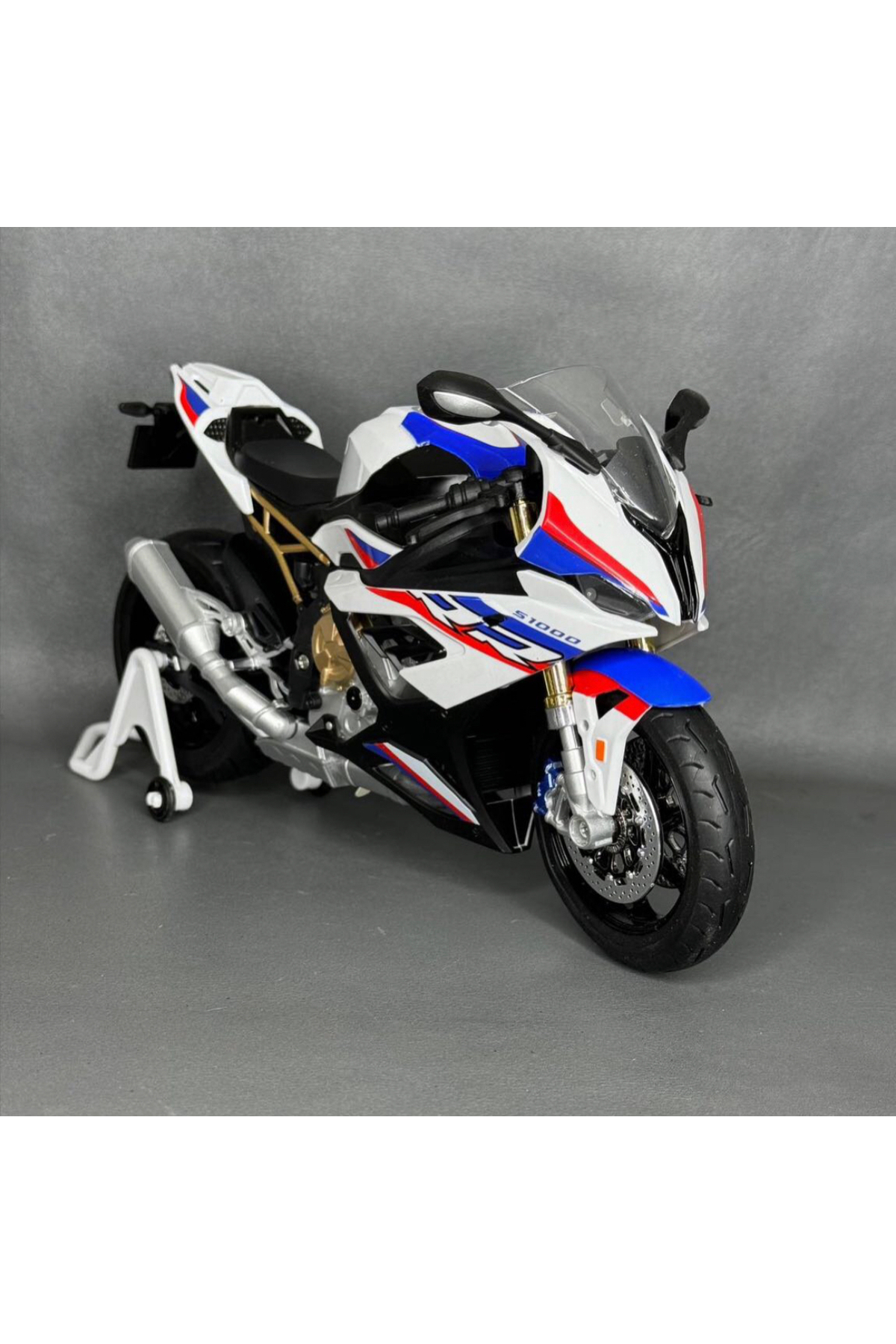 مدل خودرو اسباب‌بازی موتورسیکلت DIECAST BMW S1000 RR 1:9 25 سانتی‌متر – مجسمه و فلزی دارای مجوز از ترکیه MotoGarage