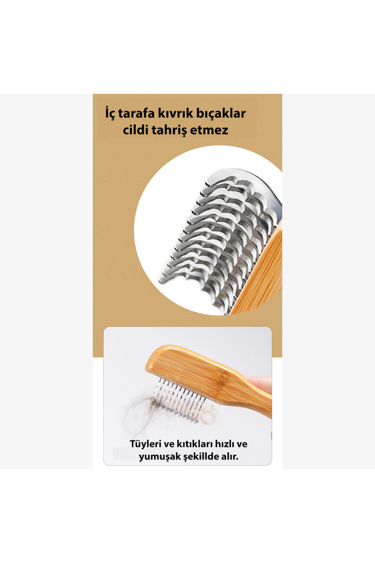 شانه گره‌بازکن سگ و گربه ترو لاو True Love مدل TRK-006