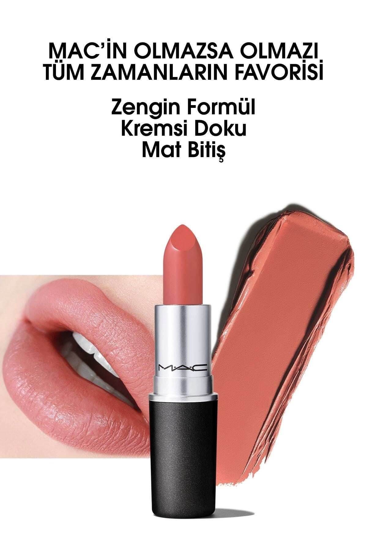 Mac رژ لب مخملی با نام Velvet Teddy 3g