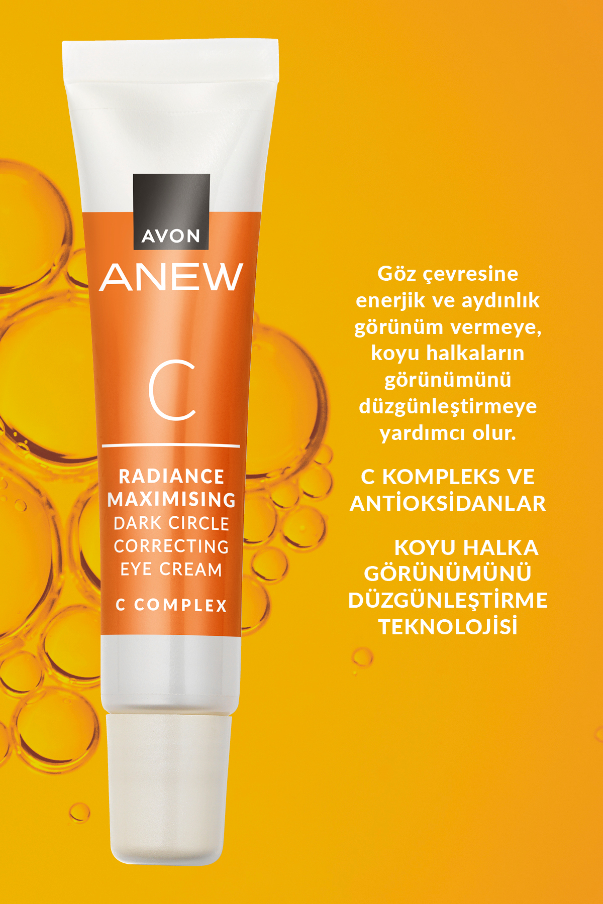 Avon کرم مراقبت از ناحیه چشم Anew بازسازی کننده و کاهش تیرگی پوست 15 میلی لیتر