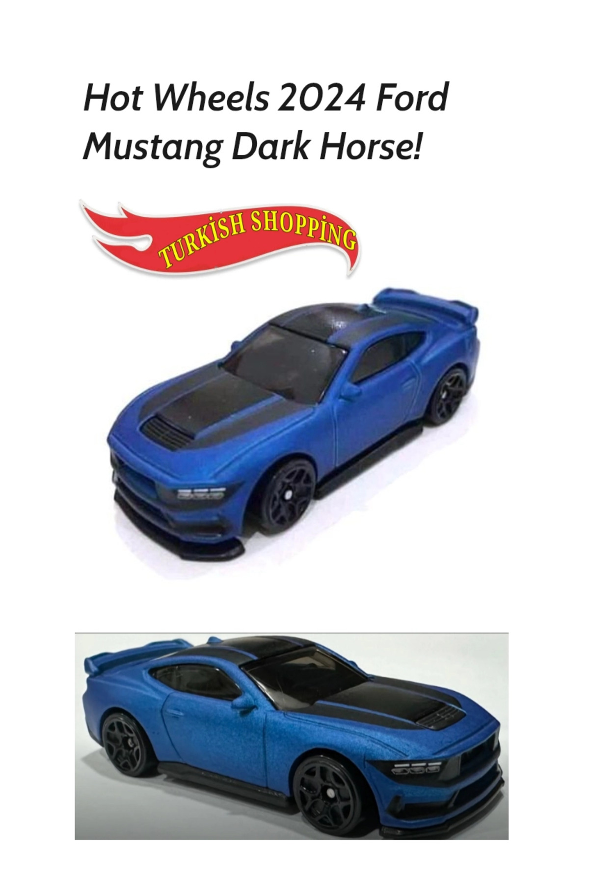 ماشین اسباب بازی 1:64 مقیاس فورد موستانگ اسب تاریک هات ویلز اورجینال HOT WHEELS