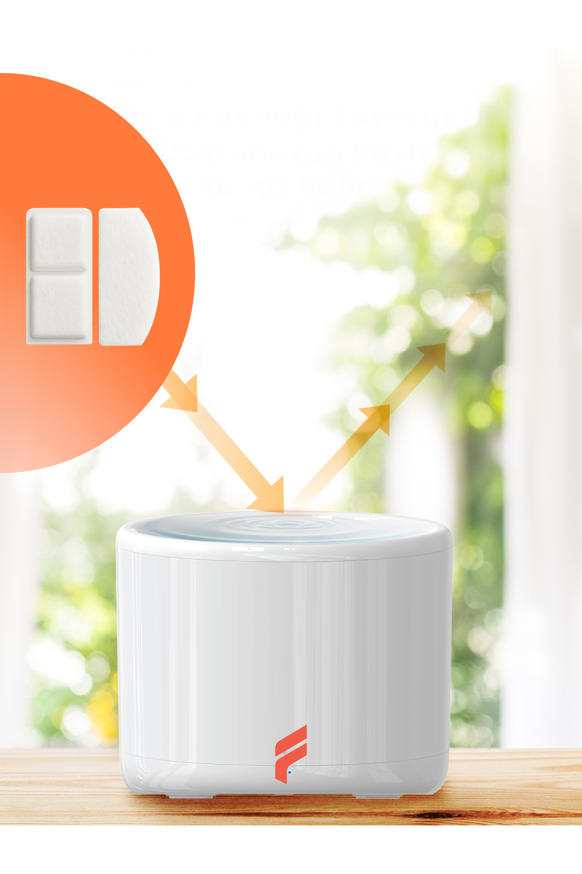 فیلتر ظرف آب هوشمند حیوانات خانگی فونری Fonri، بسته ۴ عددی، مدل WF3-HA5-0401-02