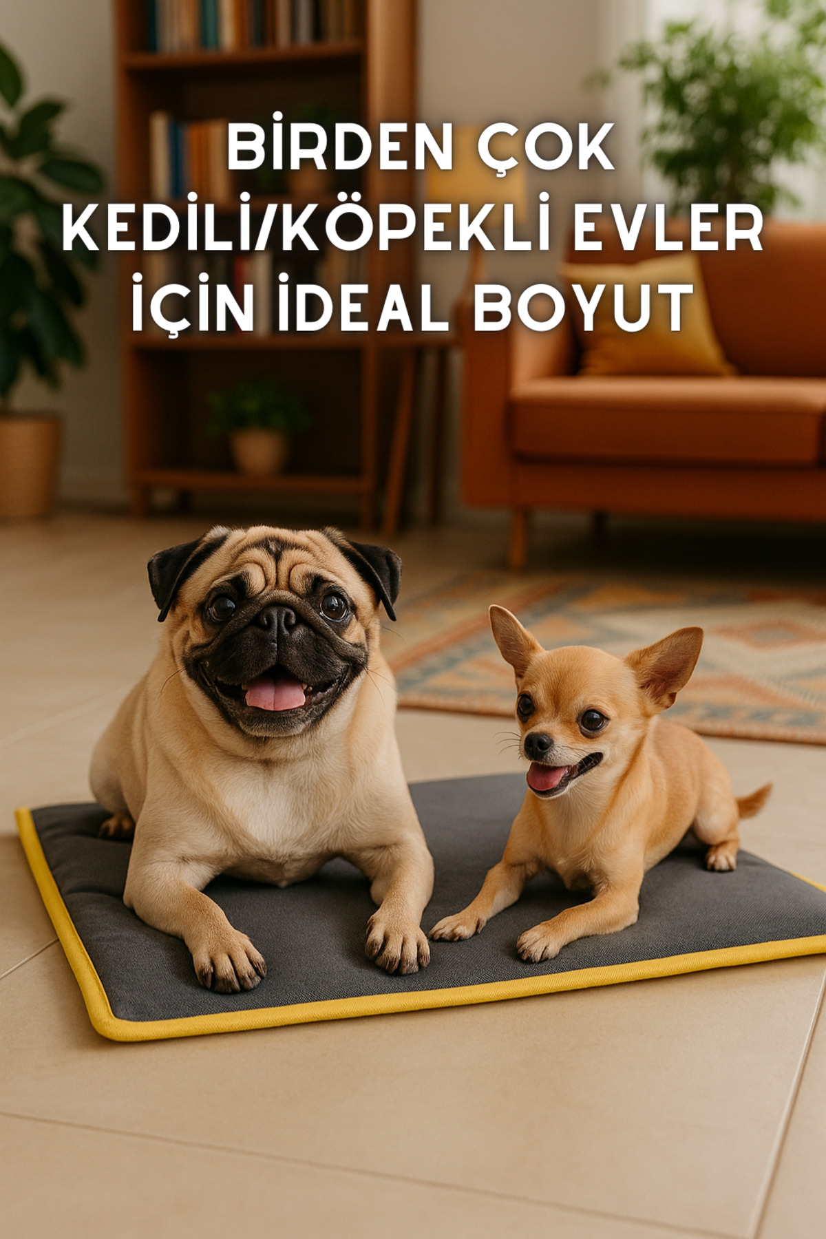 تشک خواب گربه و سگ پاوداز Pawdaz Serin XL، ۸۰×۶۰ سانتی‌متر، چهارفصل خاکستری