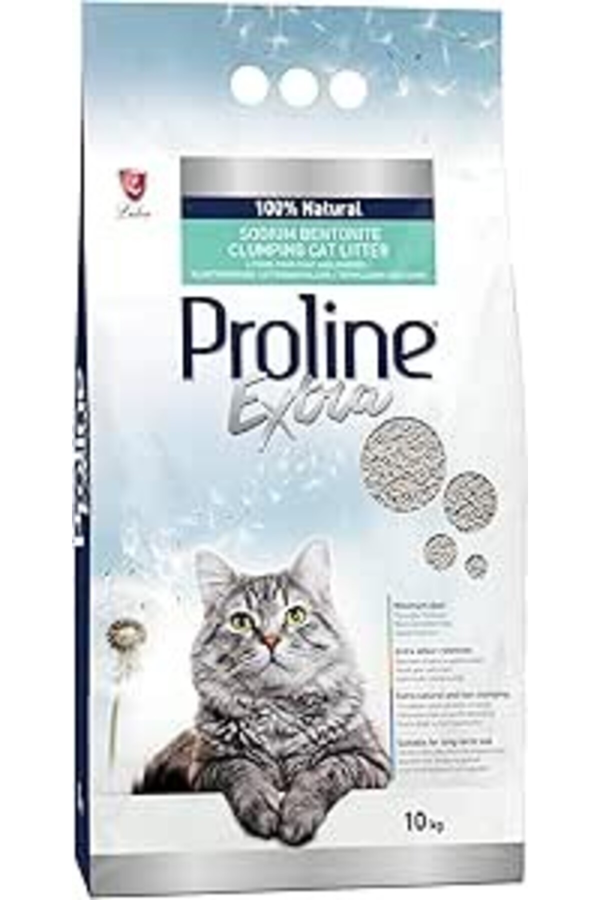 خاک گربه بنتونیت سدیمی خاکستری پروپلاین Proline Extra 10 L