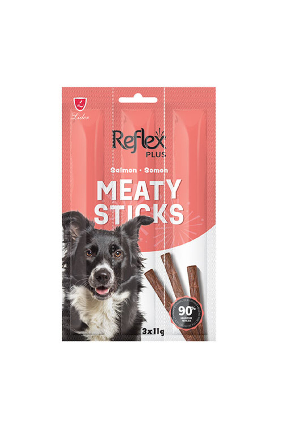 تشویقی سگ رفلکس Reflex Plus Meaty Sticks با طعم بره، بدون غلات، ۳×۱۱ گرم