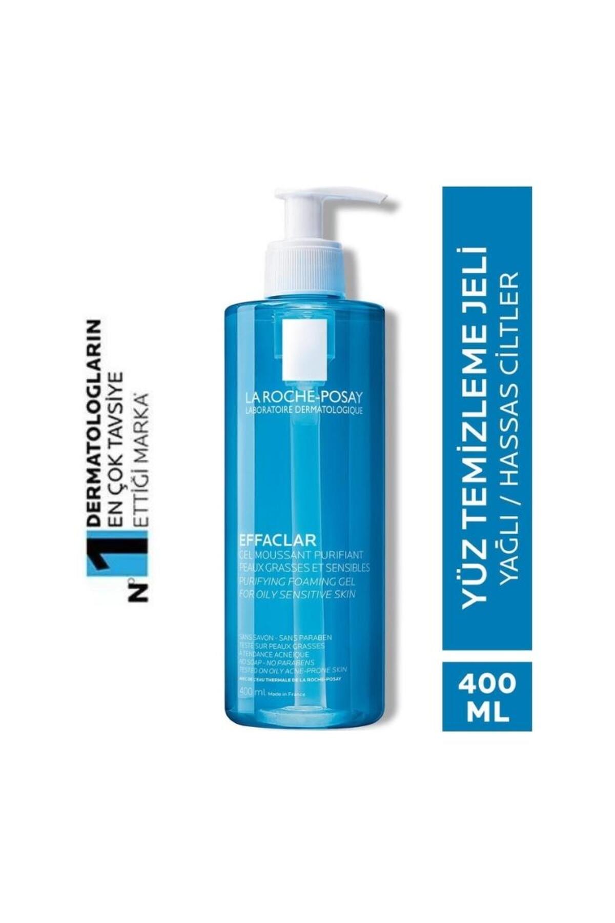 پاک کننده صورت ژل EFFACLAR 400 میل از انواع پوست چربی و نامنظم بدون La Roche Posay