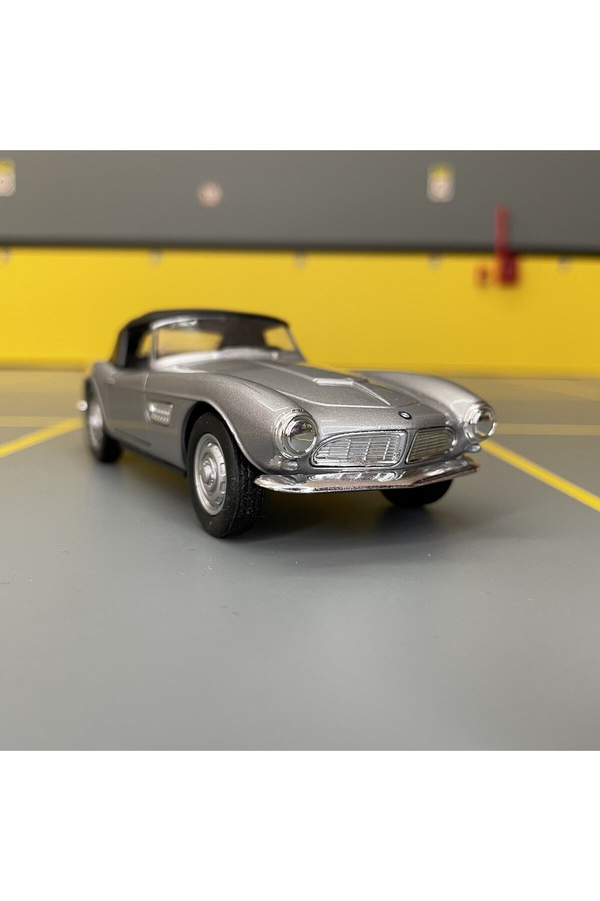 مدل خودرو BMW 507 1956 1 36 SCALE C&amp;C MODEL GARAGE PULL DROP DIECAST METAL TOY CAR اورجینال WELLY