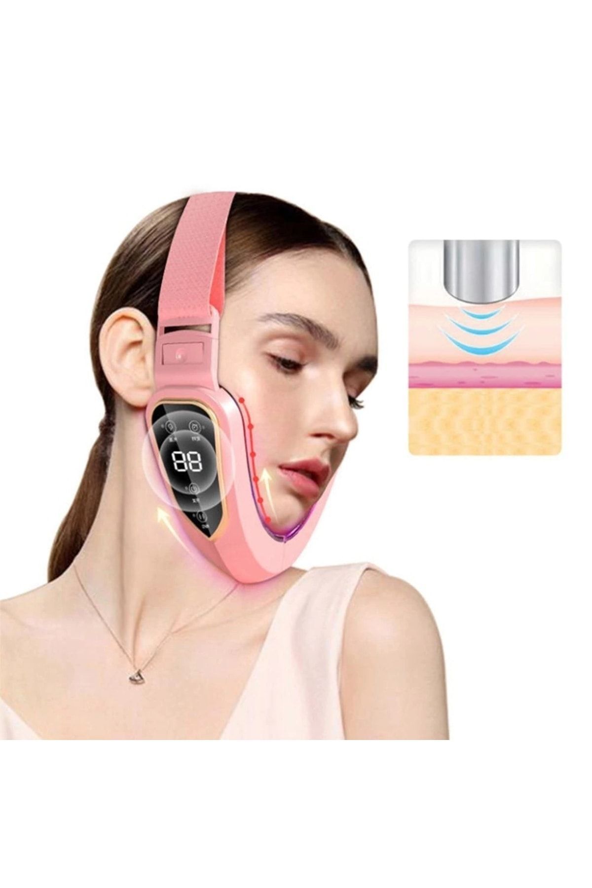 ماساژور صورت دستگاه لیپولیز سرد لیفتینگ ارتعاشی با فوتون تراپی LED SYNOPE