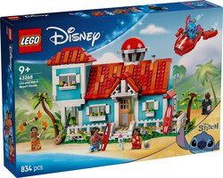 مجموعه ساختنی خانه ساحلی لیلو و استیچ لگو LEGO دیزنی Disney مدل 43268، ۸۳۴ قطعه، حداقل سن ۹ سال