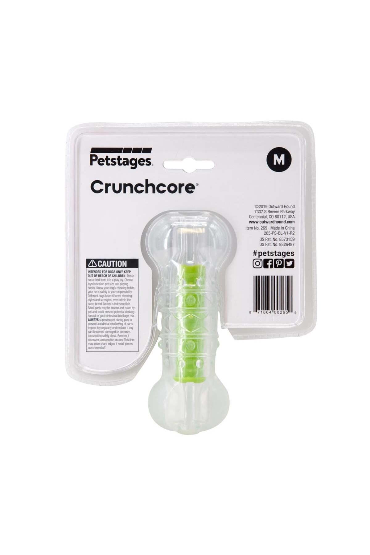 اسباب‌بازی جویدنی سگ طرح استخوان، سایز متوسط، پت‌استیجز PetStages Crunchcore Bone، مدل ST48282