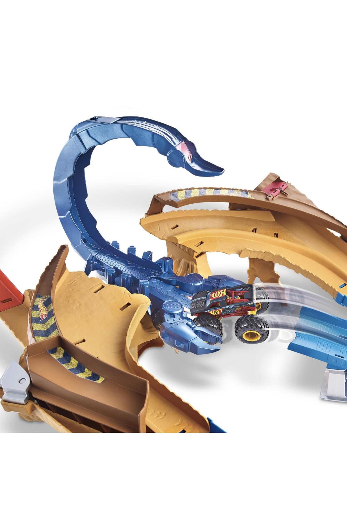ماشین اسباب بازی MONSTER TRUCKS SCORPIO BITE RACING مجموعه GTL33 هات ویلز اورجینال HOT WHEELS