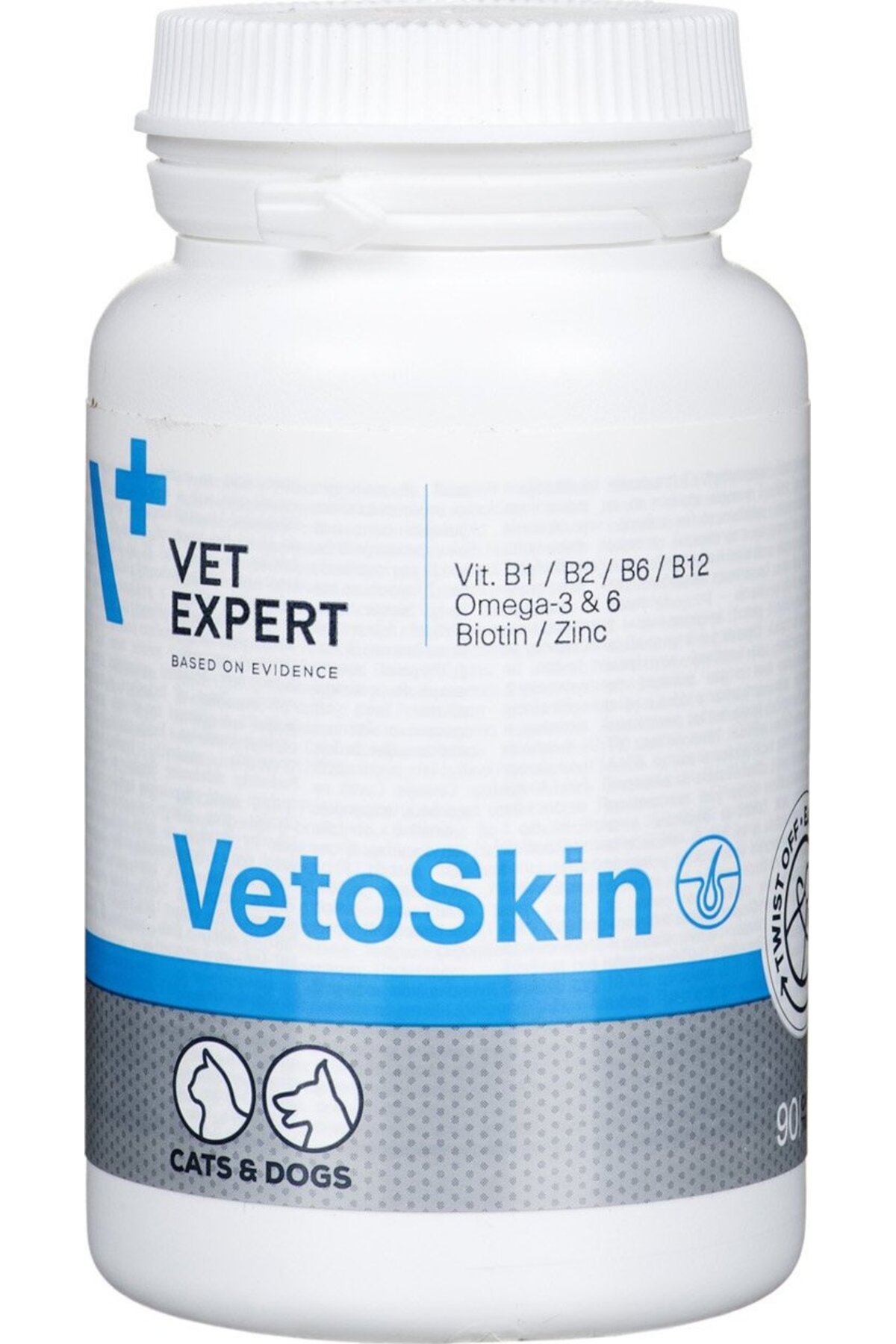 ویتامین سگ و گربه Vetoskin، ۹۰ کپسول، وت‌اکسپرت VetExpert