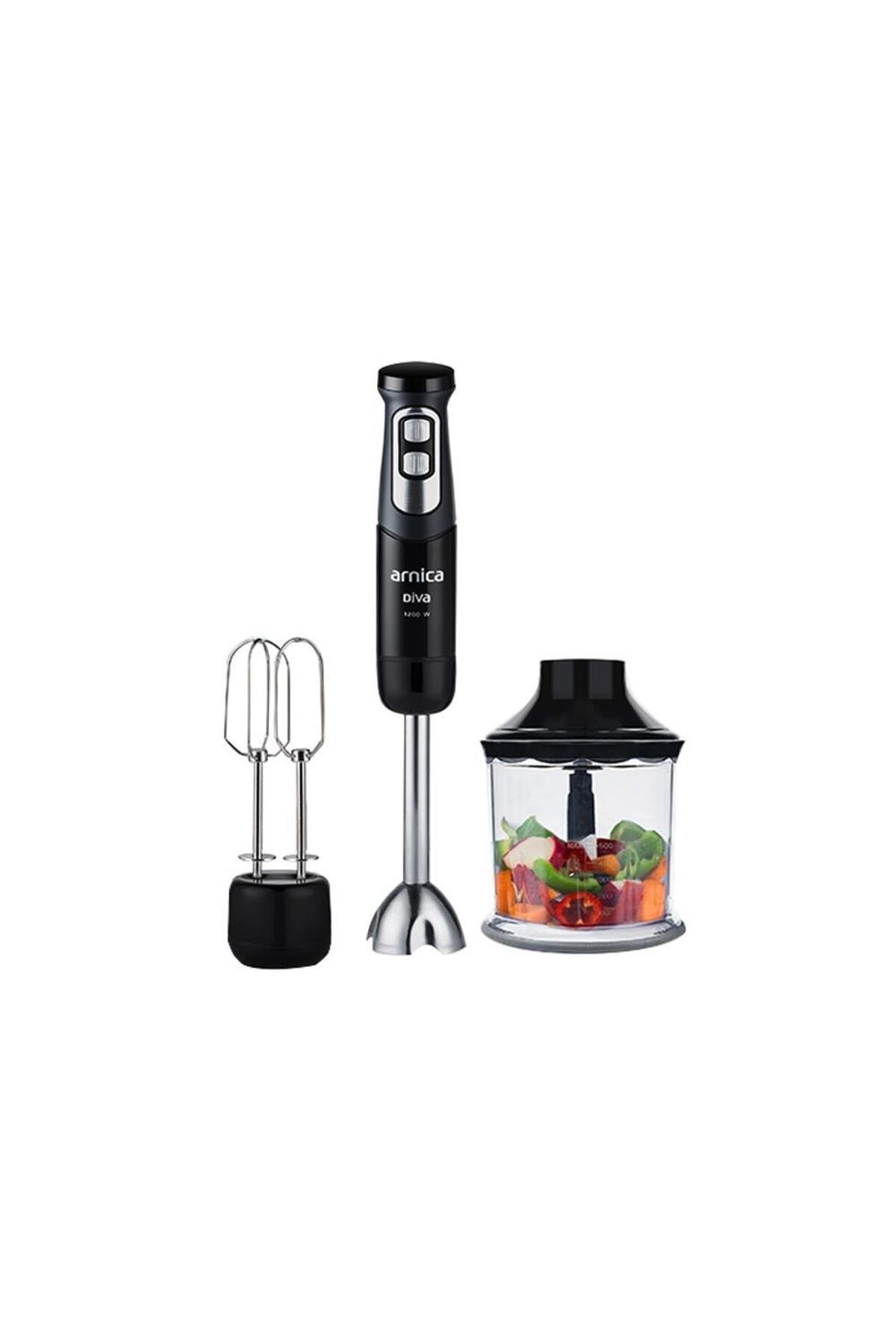 ست مخلوط کن بلندر دیوا مشکی GH21595 اورجینال Arnica