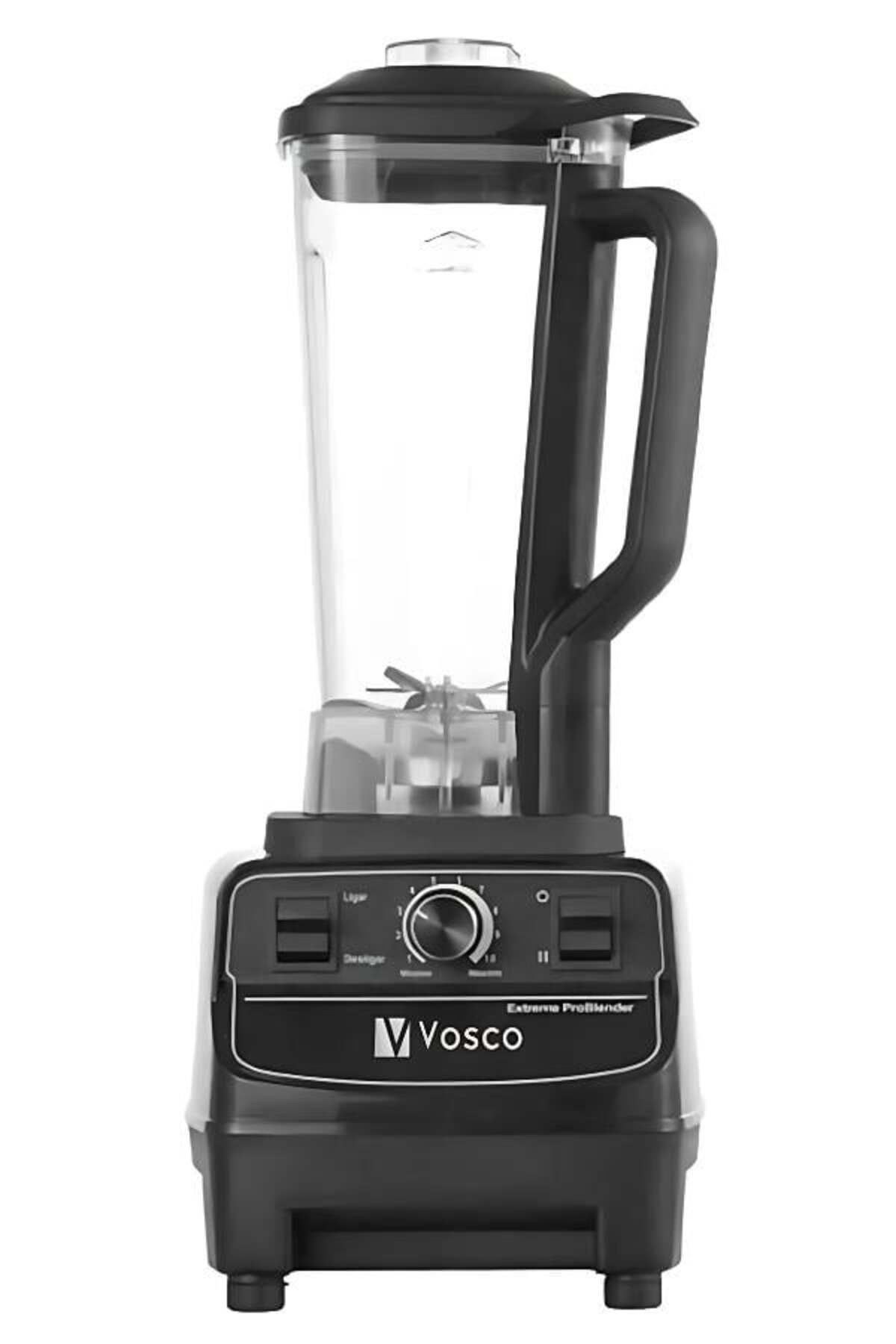 ست مخلوط کن میله بلندر صنعتی HS 767 1600W | محفظه پلی کربنات 2 LT یخ شکن مشکی اورجینال vosco