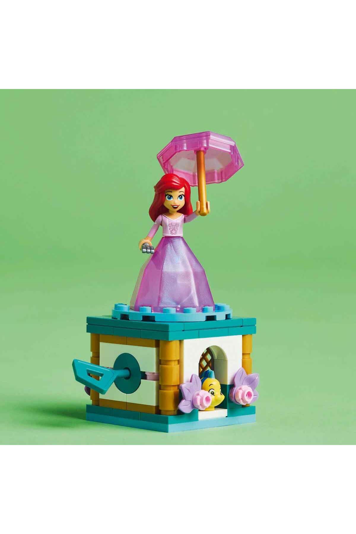 لگو و اسباب بازی های ساخت محور DISNEY PRINCESS SPINNING ARIEL 43259 عروسک کوچک برای بچه شاهزاده عاشق سنین 5 سال به بالا از ترکیه LEGO