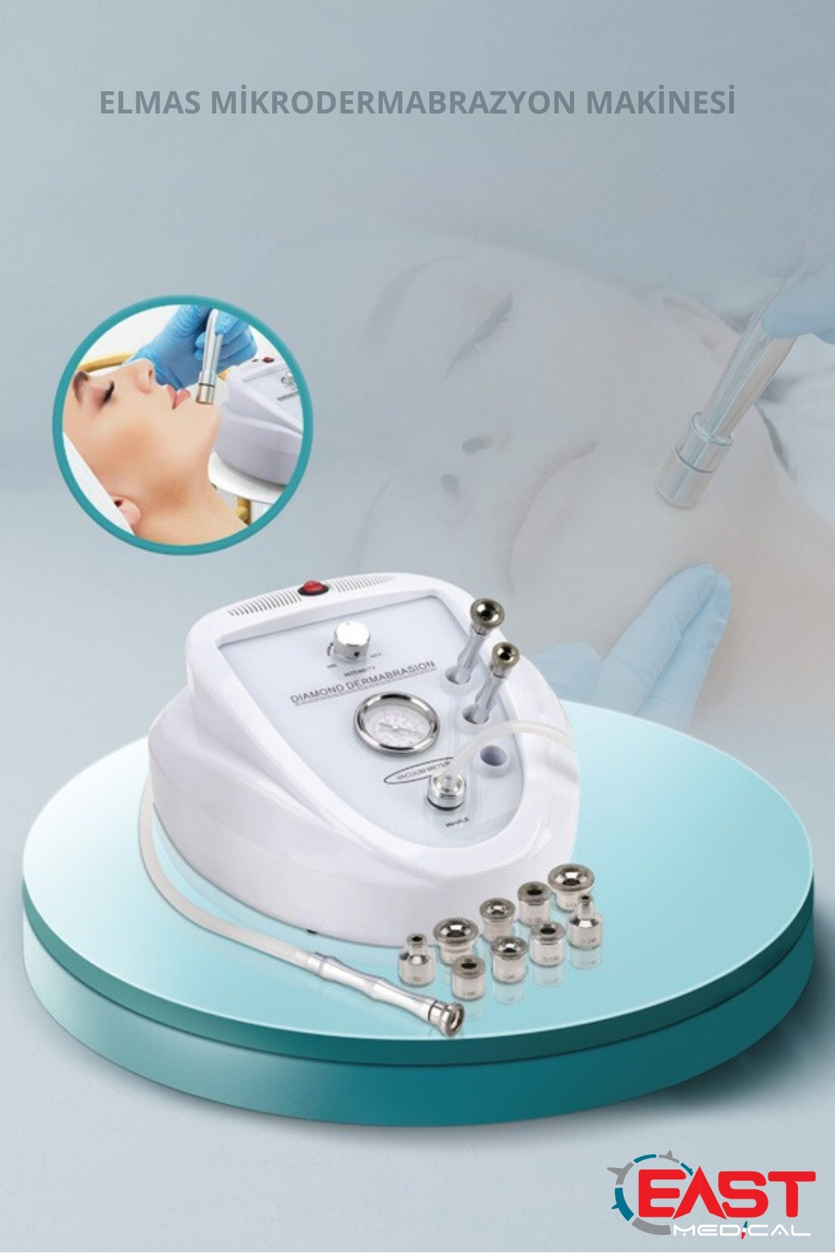 ست مراقبت پوست دستگاه کشش وکیوم از درم ابریژن اورجینال East Medical