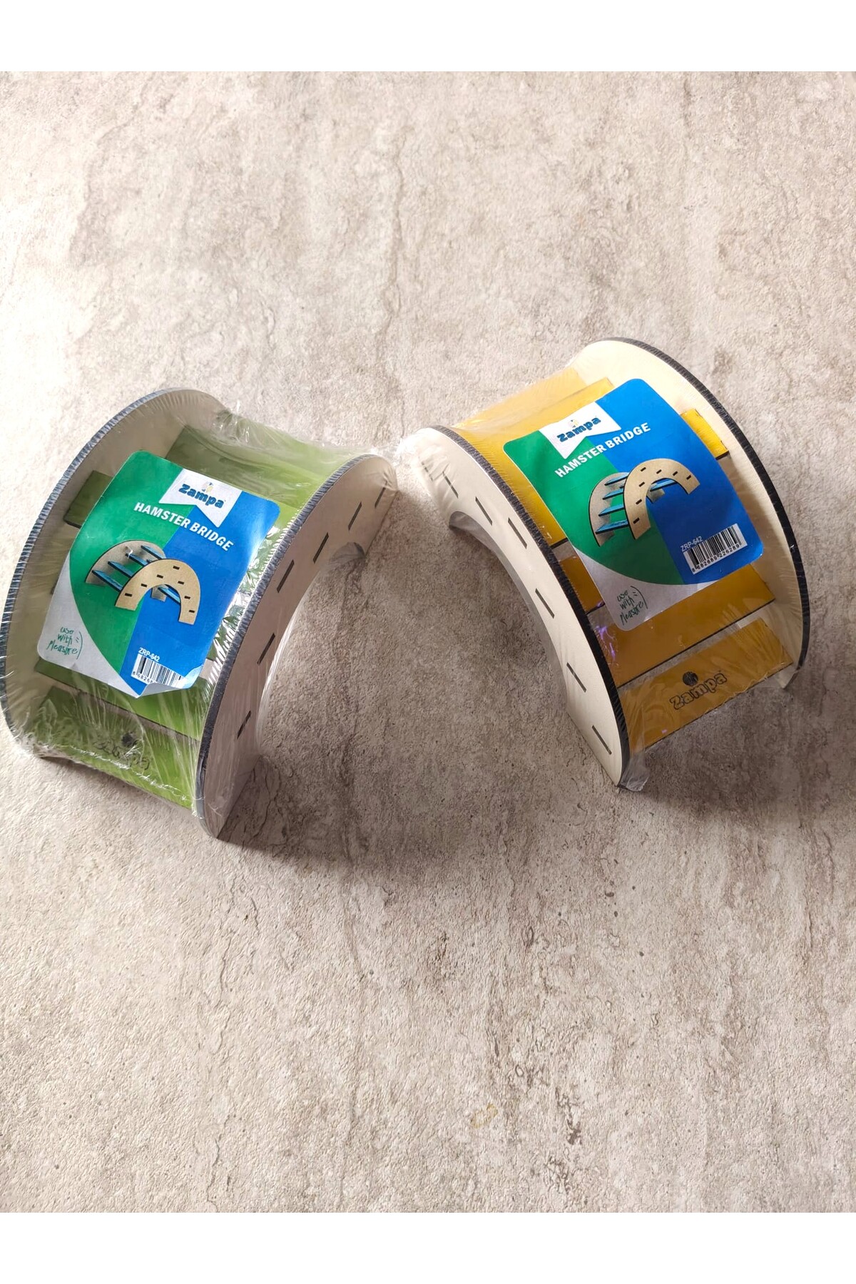 اسباب‌بازی نردبانی همستر زامپا Zampa، زرد، ۱۴×۷×۷ سانتی‌متر