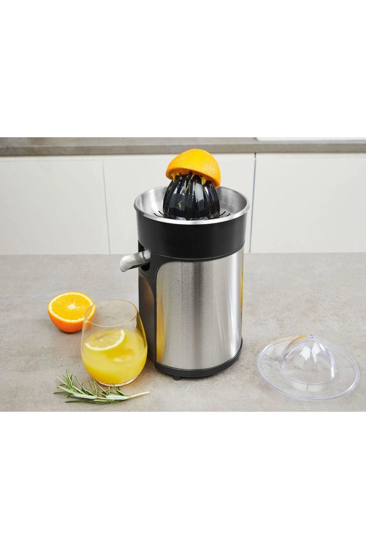 آب میوه و سبزی گیری پرس الکتریک استیل مرکبات 85 وات آبمیوه اورجینال Silver Crest