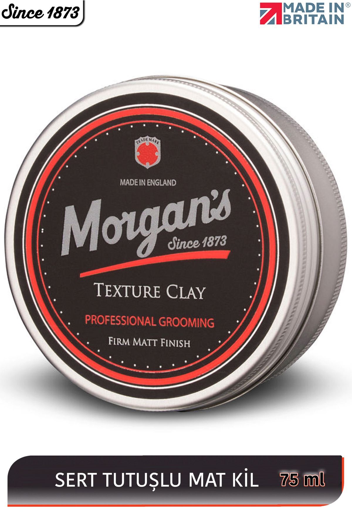 کرم و واکس حالت دهنده مو خاک رس بافت مورگان – که بافتی مات به موهای خشک می دهد 75 میل Morgan's Pomade