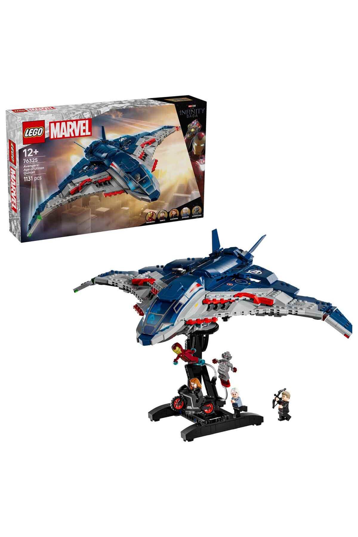 لگو و اسباب بازی های ساخت محور ǀ MARVEL AVENGERS: AGE OF ULTRON QUINJET, 76325 CREATIVE TOY برای سنین 12 سال به بالا اورجینال LEGO