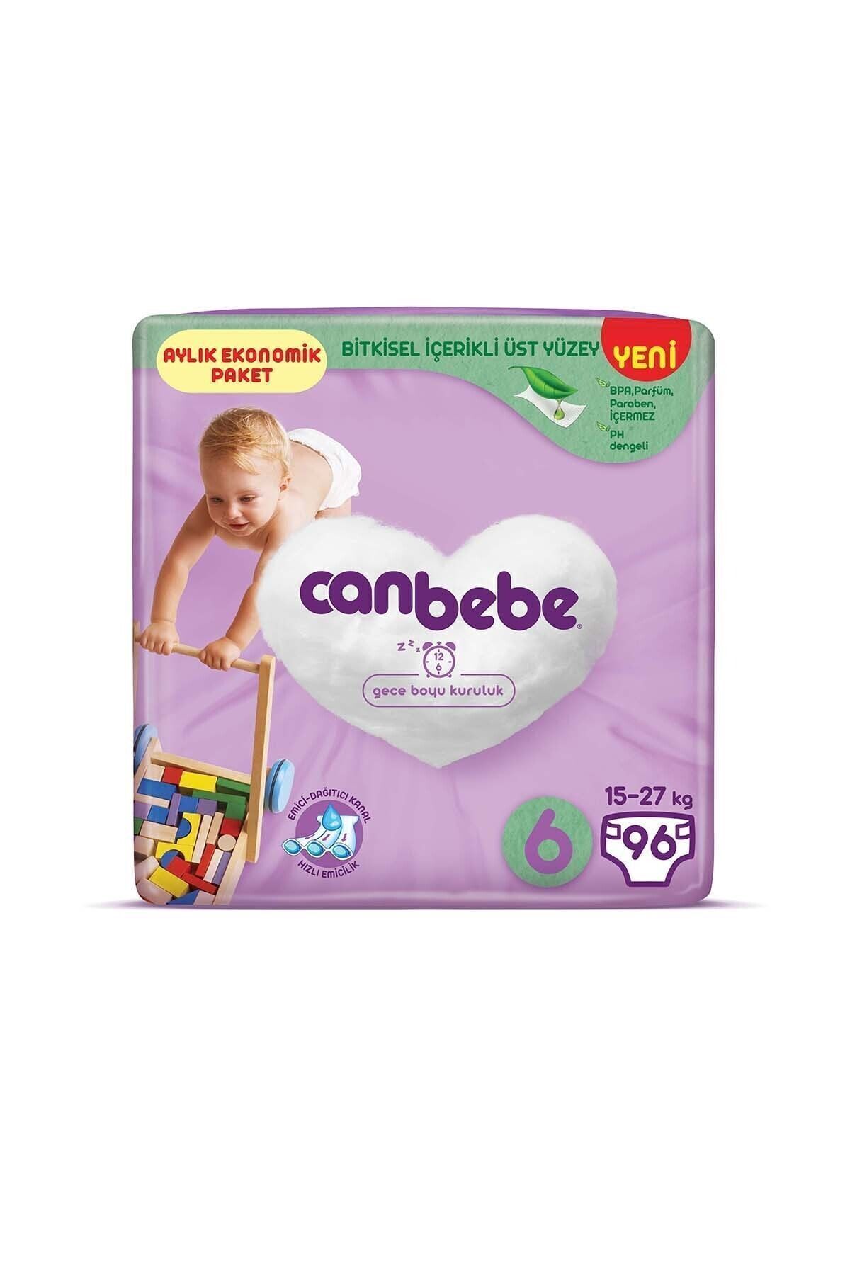 پوشک بچه بسته فرصت 6 سایز XL 15 27 کیلوگرم 32 لیتر X 3 عدد اورجینال Canbebe