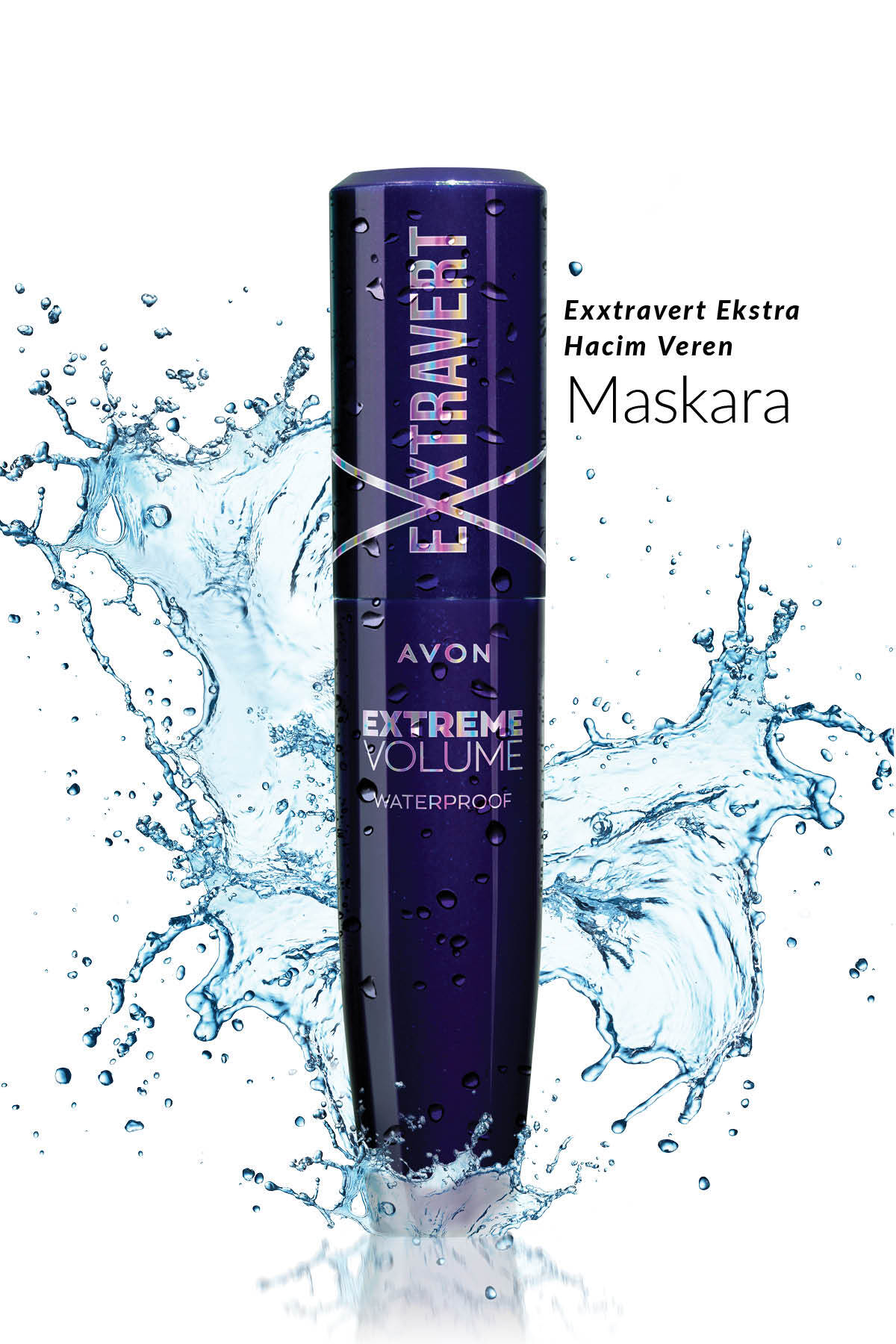 ریمل ضدآب Exxtravert با حجم دهی بالا و رنگ مشکی آون Avon