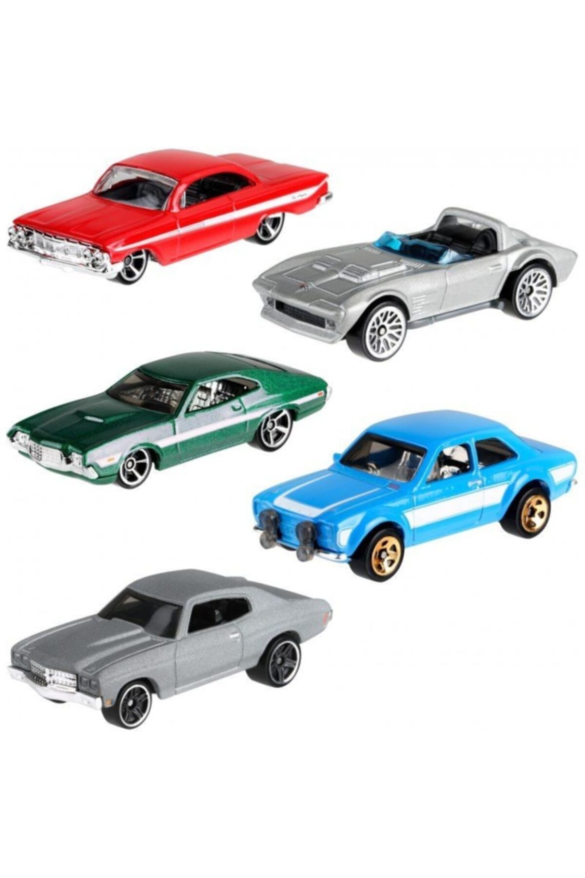 مدل خودرو مجموعه 5 تایی سریع و خشمگین اورجینال HOT WHEELS