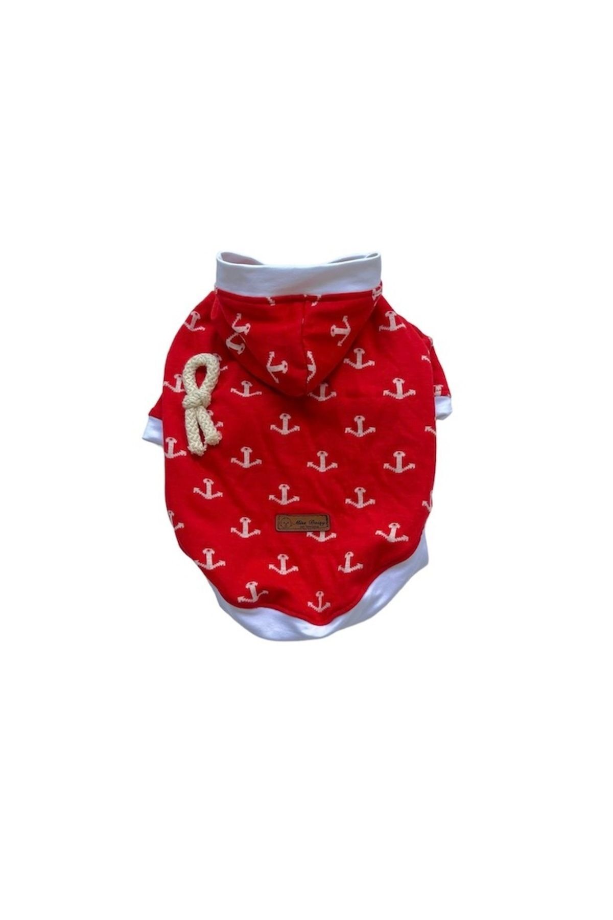 سویشرت سگ میس دیزی پت بوتیک Miss Daisy Pet Boutique مدل MDKD01، قرمز با تم دریانوردی