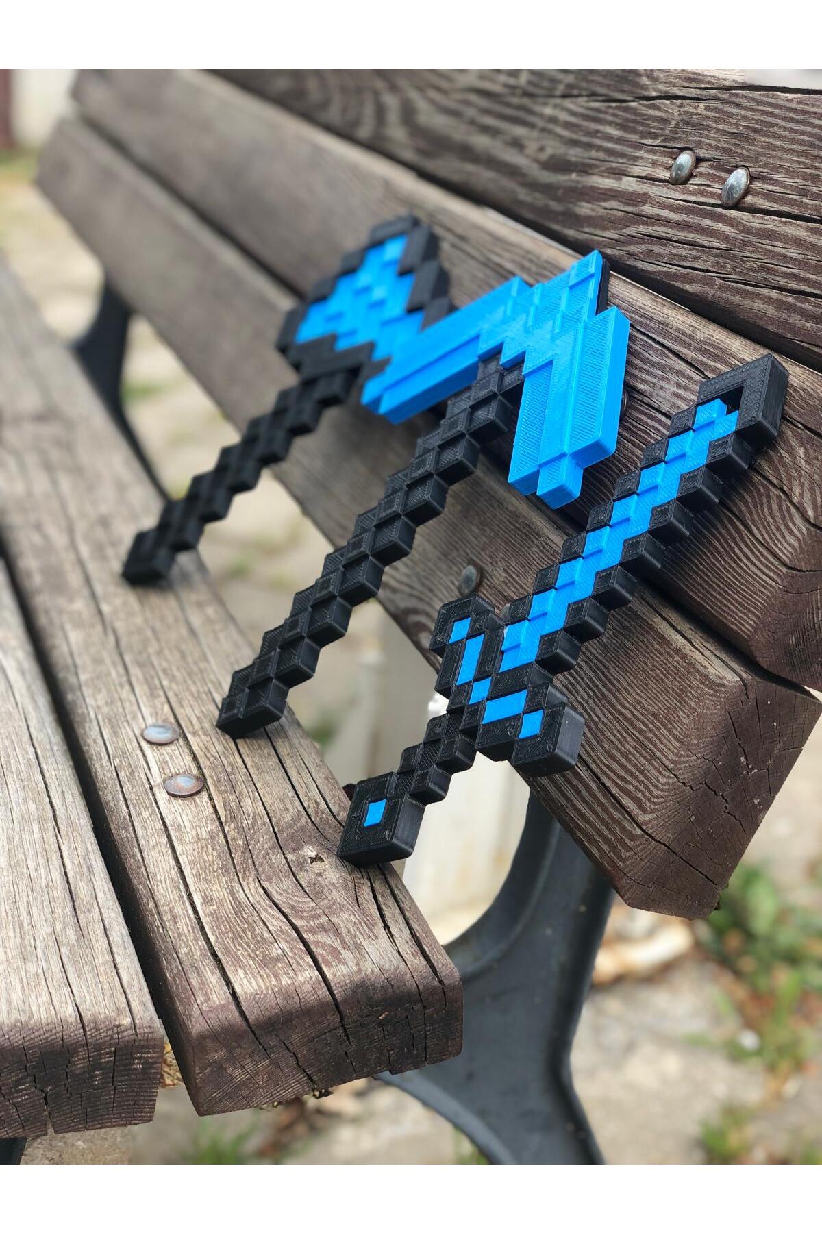 فیگور ست الماس سه گانه شمشیر کلنگ تبر MINECRAFT 25 سانتی متری اسباب بازی Genel Markalar