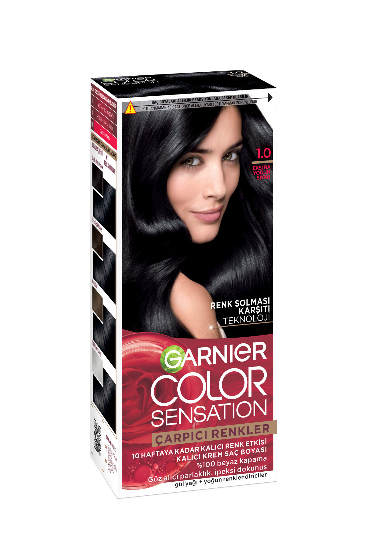 Garnier رنگ مو رنگ‌های جذاب مو ۱.۰ مشکی اضافی 3600541136908