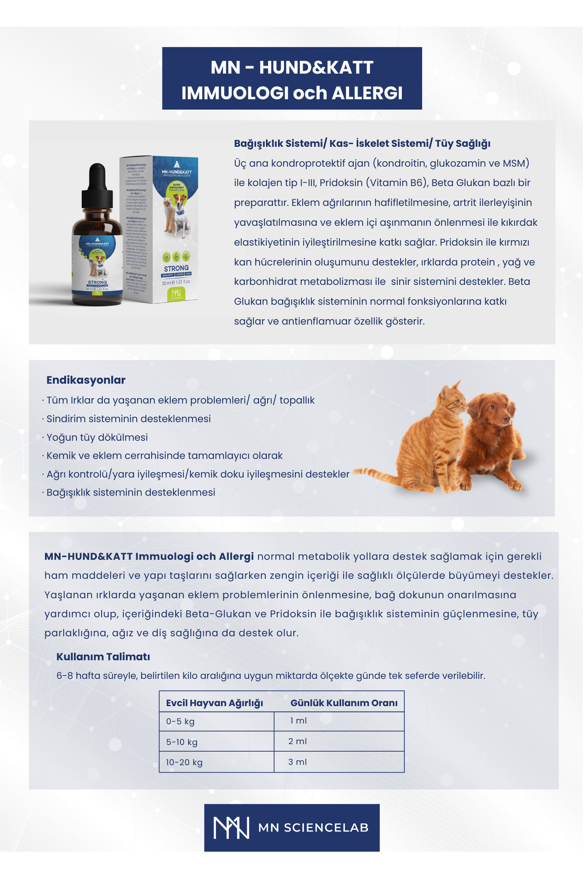 محصول سگ و گربه MN-HUND&KATT IMMUNOLOGI och ALLERGI