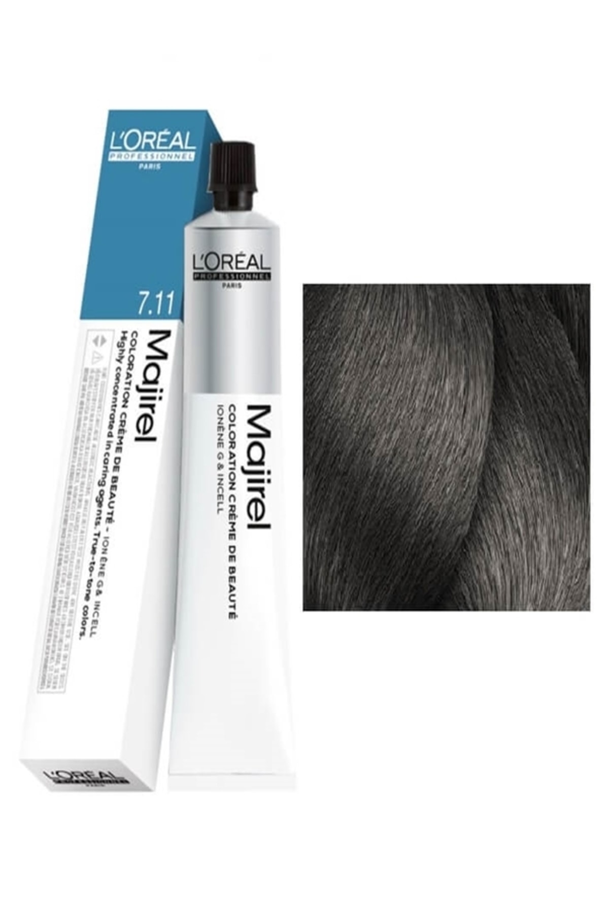 رنگ مو محصول جدید اصل LOREAL MAJIREL HAIR DYE 7.11 AUBURN INTENSE ASHY 50ML L'oreal Professionnel