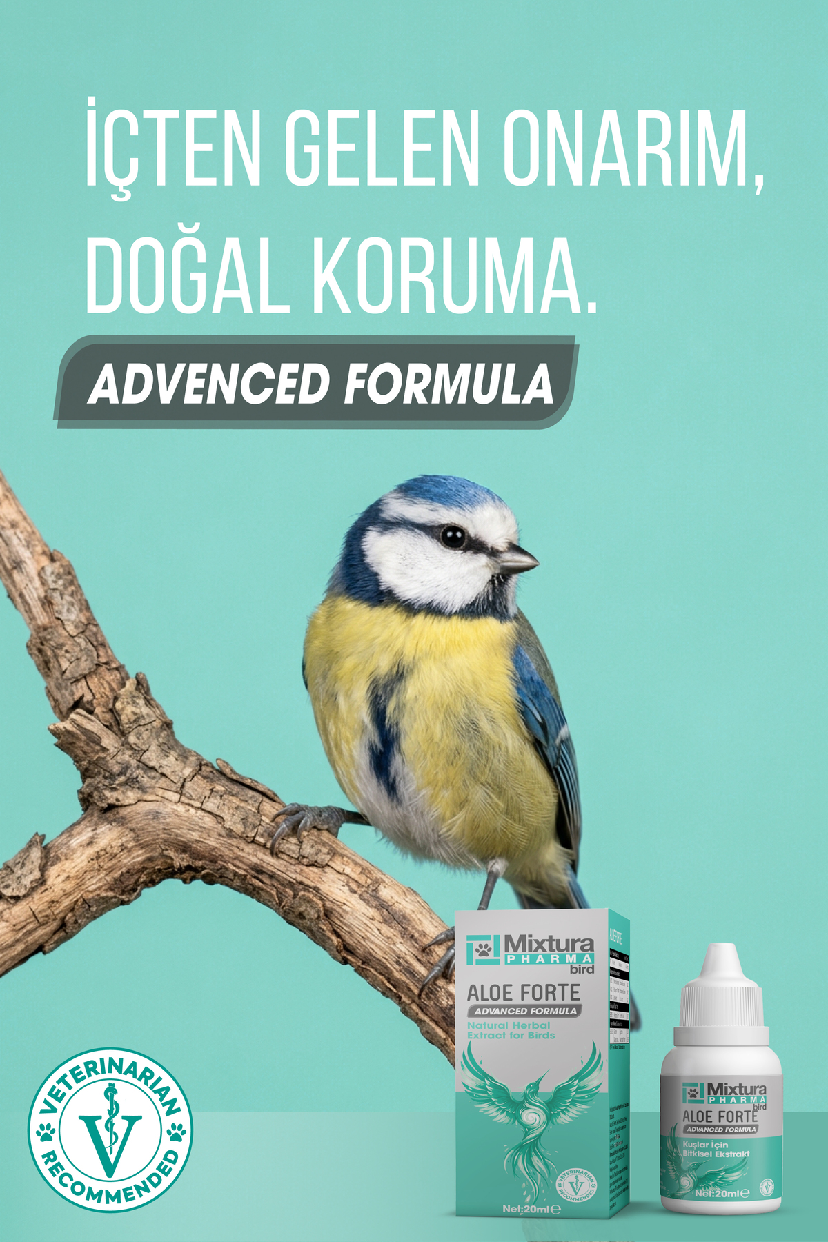 ویتامین پرندگان میکسچورا فارما Mixtura Pharma Aloe Forte Bird