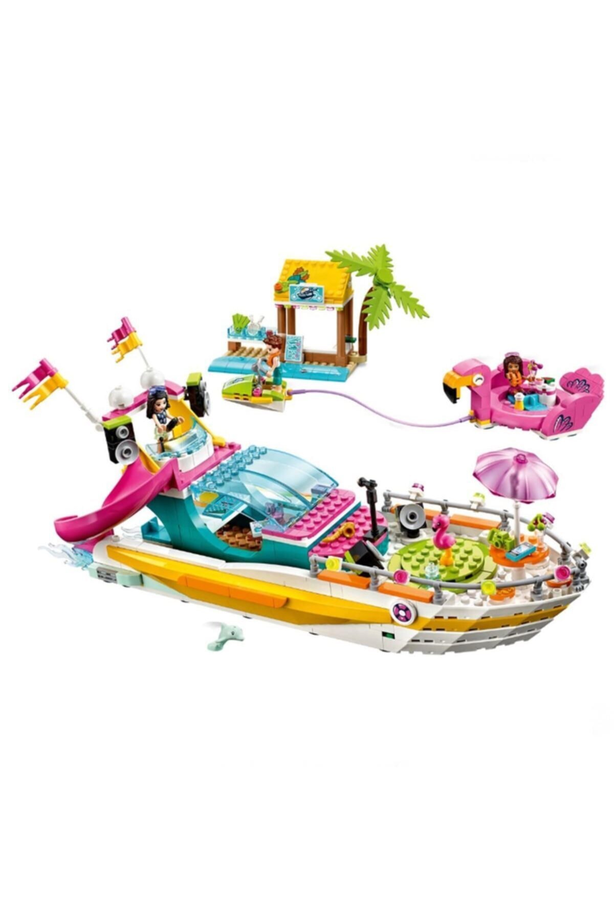 لگو و اسباب بازی های ساخت محور FRIENDS PARTY BOAT 41433 اورجینال LEGO