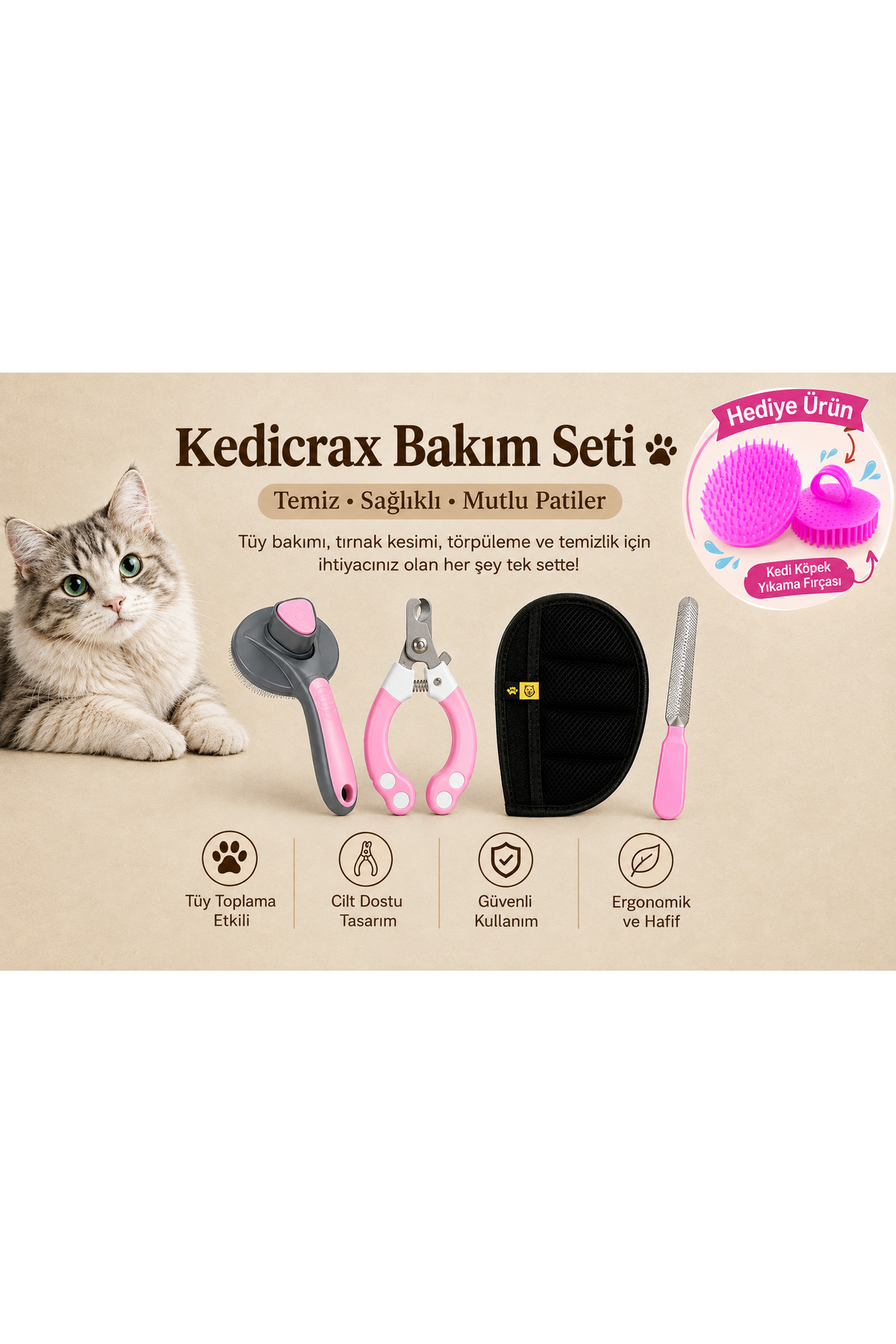 ست مراقبت گربه کدی‌کراکس Kedicrax