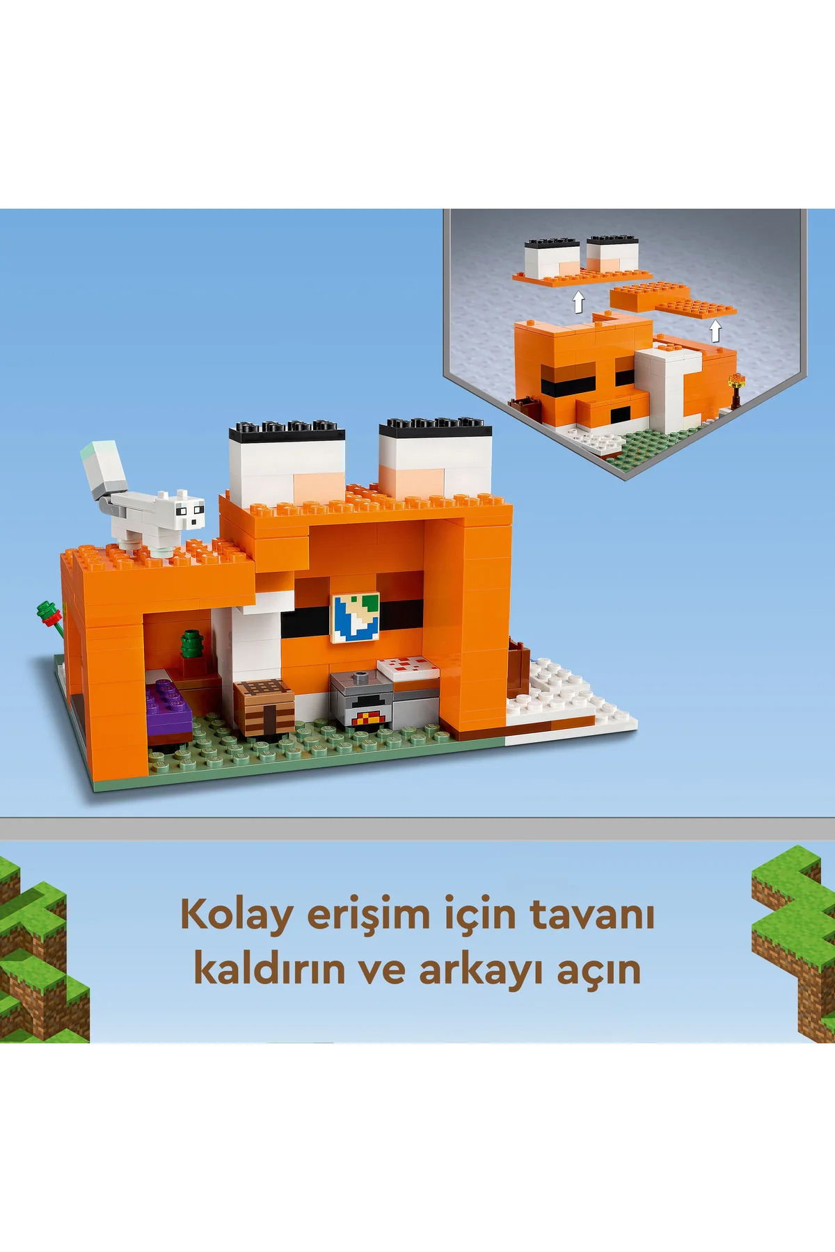 LEGO مجموعه ساخت لگو ماینکرافت لانه روباه ۲۱۱۷۸ (۱۹۳ قطعه)