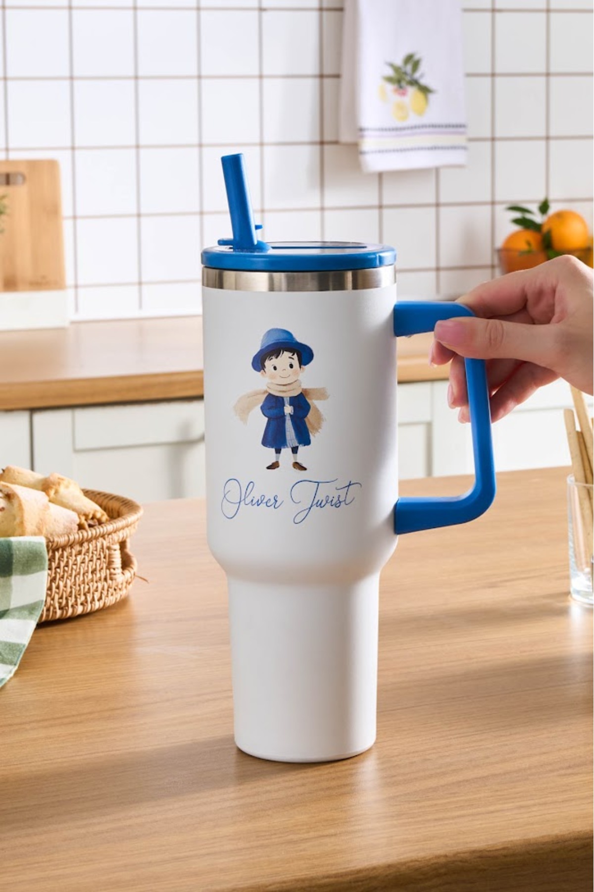 فلاسک STAR HERO TWIST STEEL LEAKPROOF THERMOS BLUE 1150 ML اورجینال Karaca