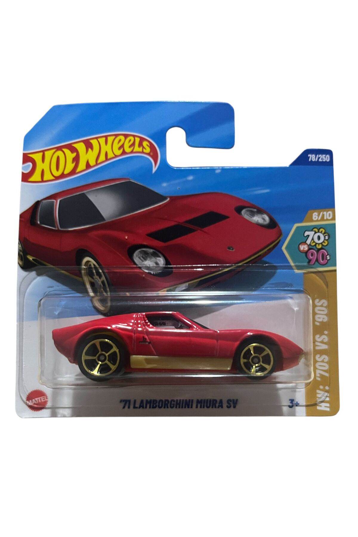 ماشین اسباب بازی لامبورگینی میورا SV 2025 71 از ترکیه HOT WHEELS