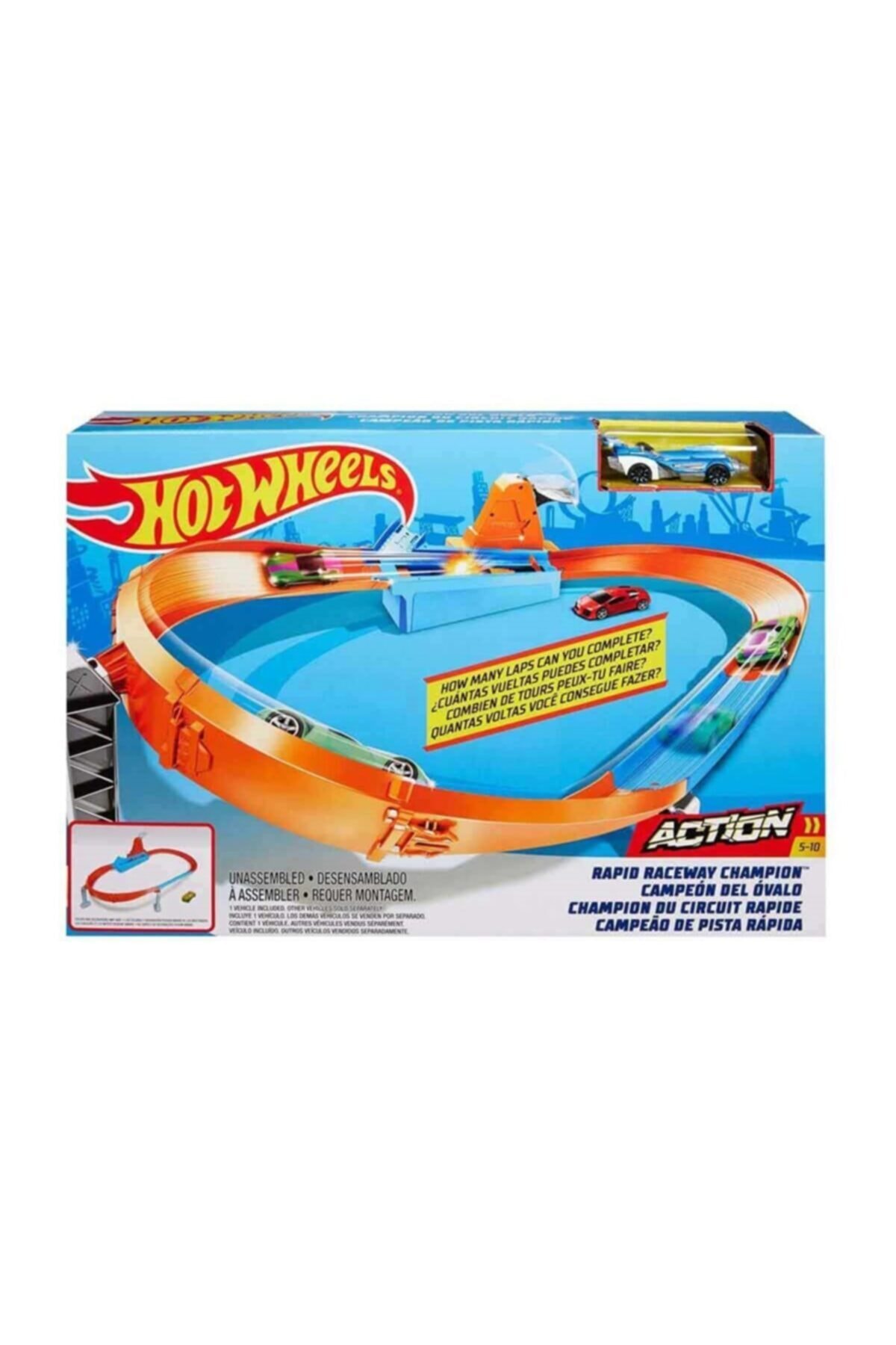 ماشین اسباب بازی قهرمان مسابقه پیست قهرمانی سریع GBF81 GJM75 از ترکیه HOT WHEELS