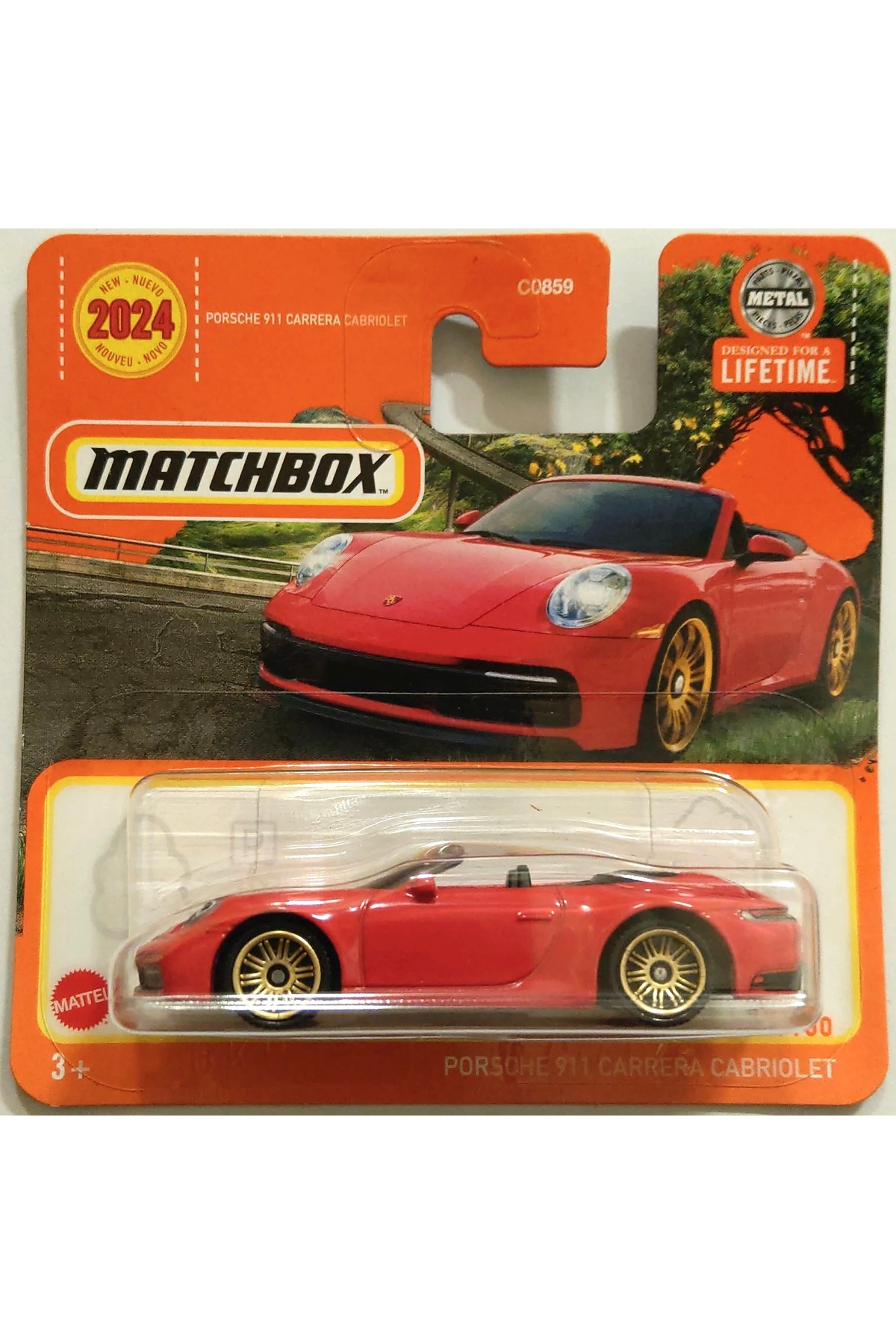 ماشین اسباب بازی MATCHBOX PORSCHE 911 CARRERA CABRIOLET COI HOBBY هات ویلز اورجینال HOT WHEELS