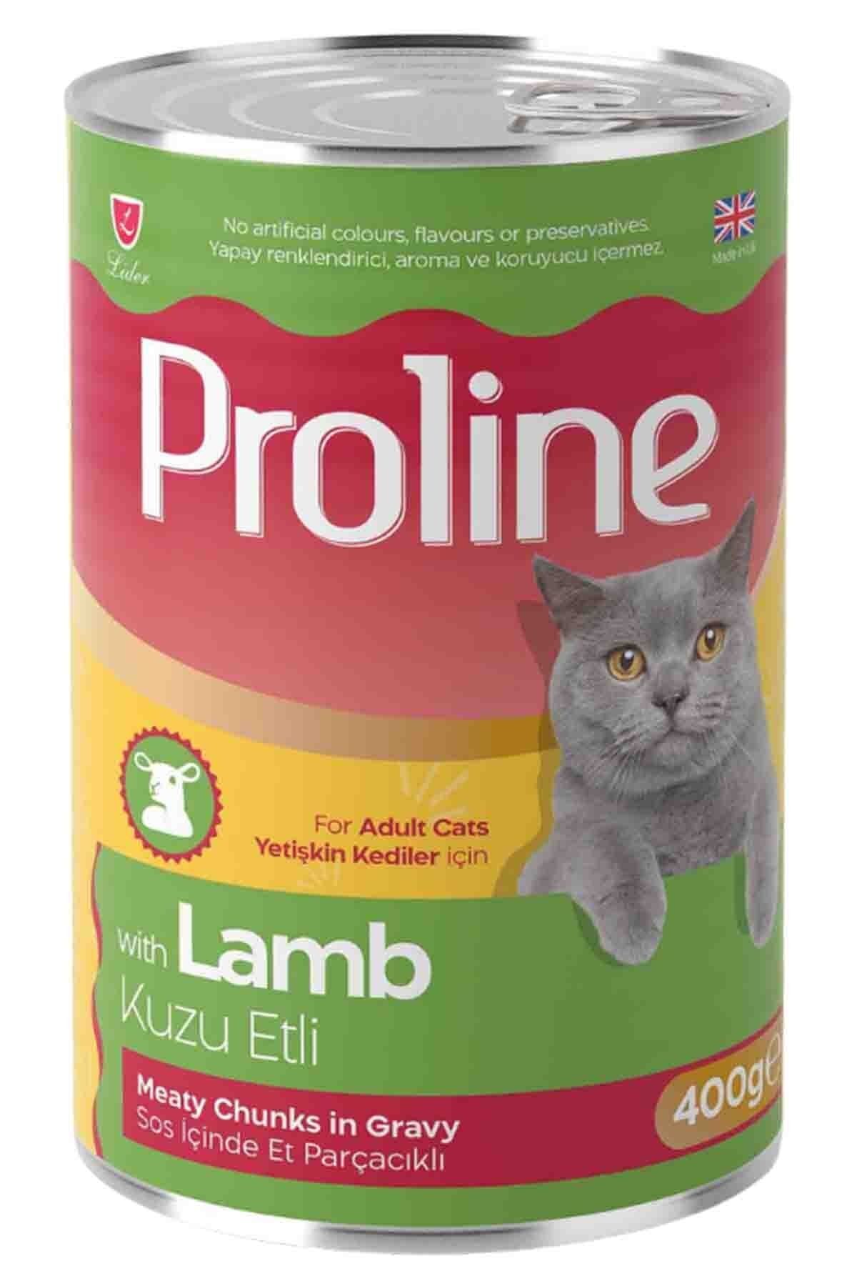 غذای کنسروی گربه پرولاین Proline، بسته ۲۰ عددی ۴۰۰ گرمی