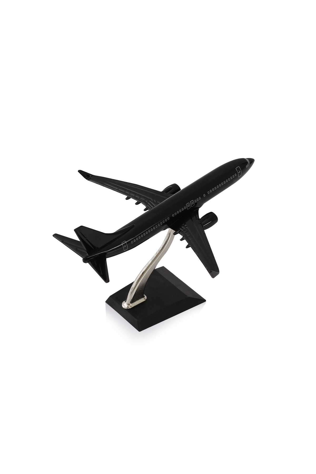 مدل خودرو هواپیما BOEING 737 800 1 250 METAL BODY مشکی DESIGN SPECIAL MODEL AIRPLANE اورجینال zekupp