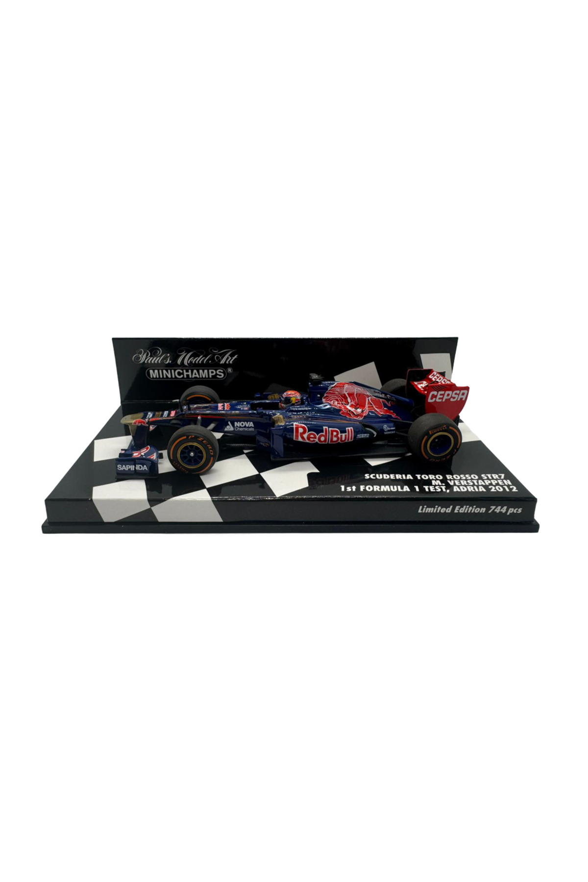 مدل خودرو TORO ROSSO STR7 — MAX VERSTAPPEN, ADRIA F1 417149933 DIECAST 1:43 نسخه محدود 744 واحد اورجینال Minichamps