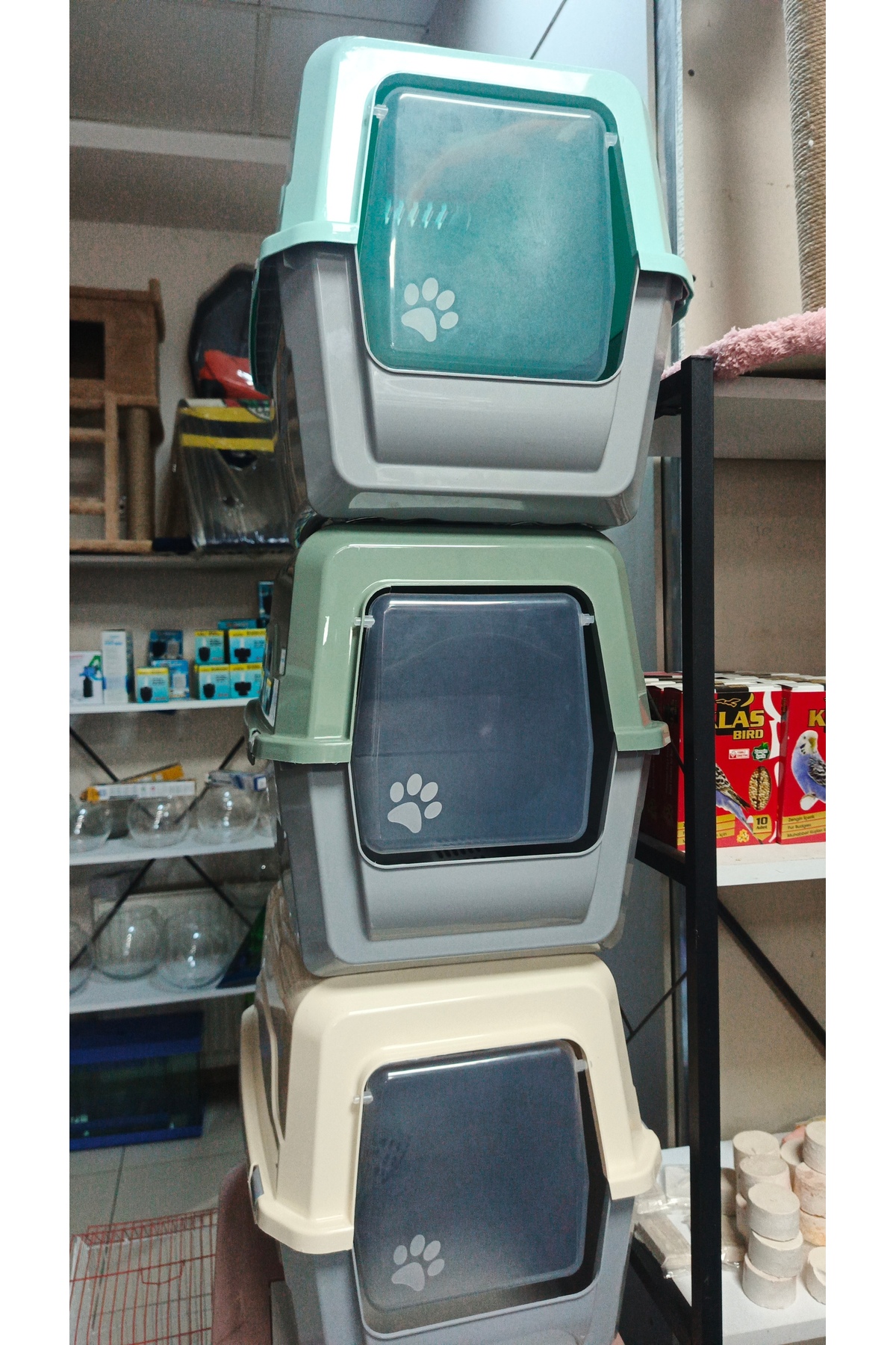 توالت سرپوشیده گربه پت‌شاپ Petshop شیری
