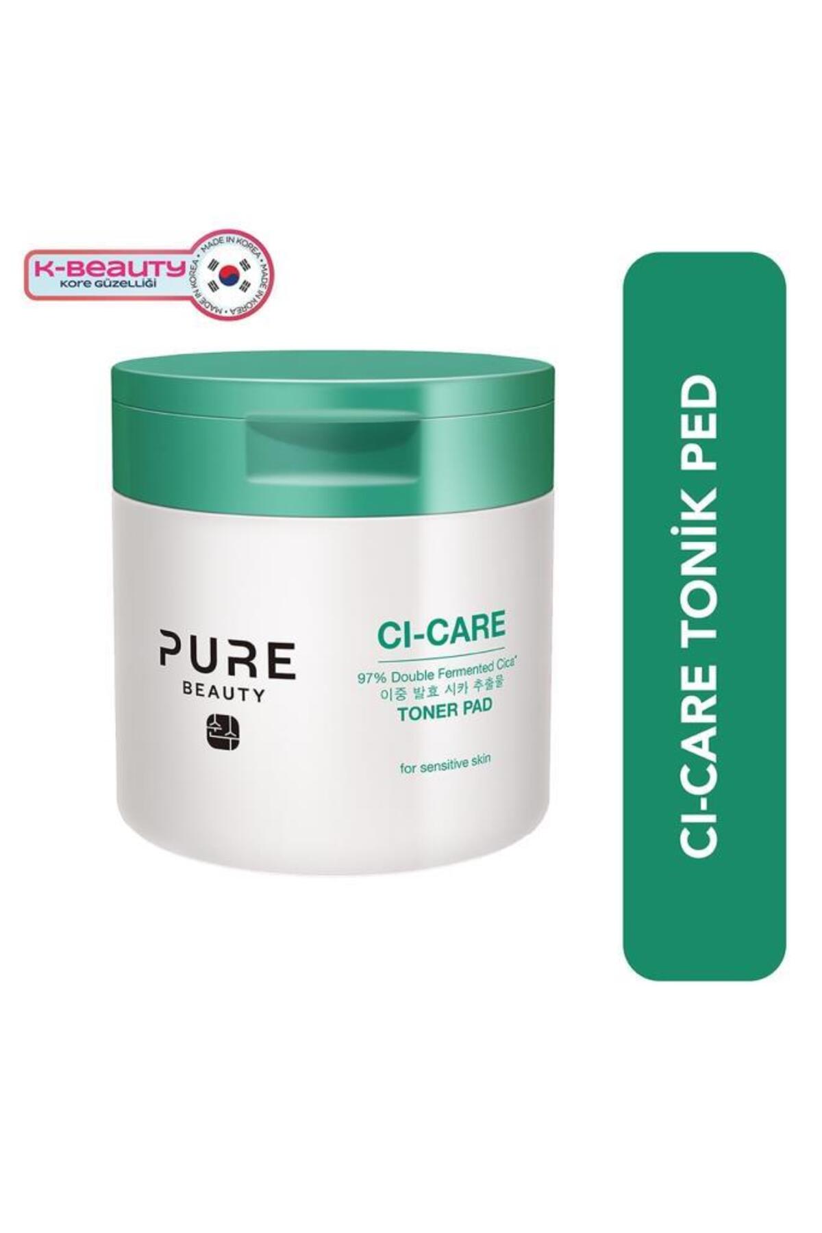 پد تونر صورت پیور بیوتی PURE BEAUTY Ci-Care، بسته ۶۰ عددی