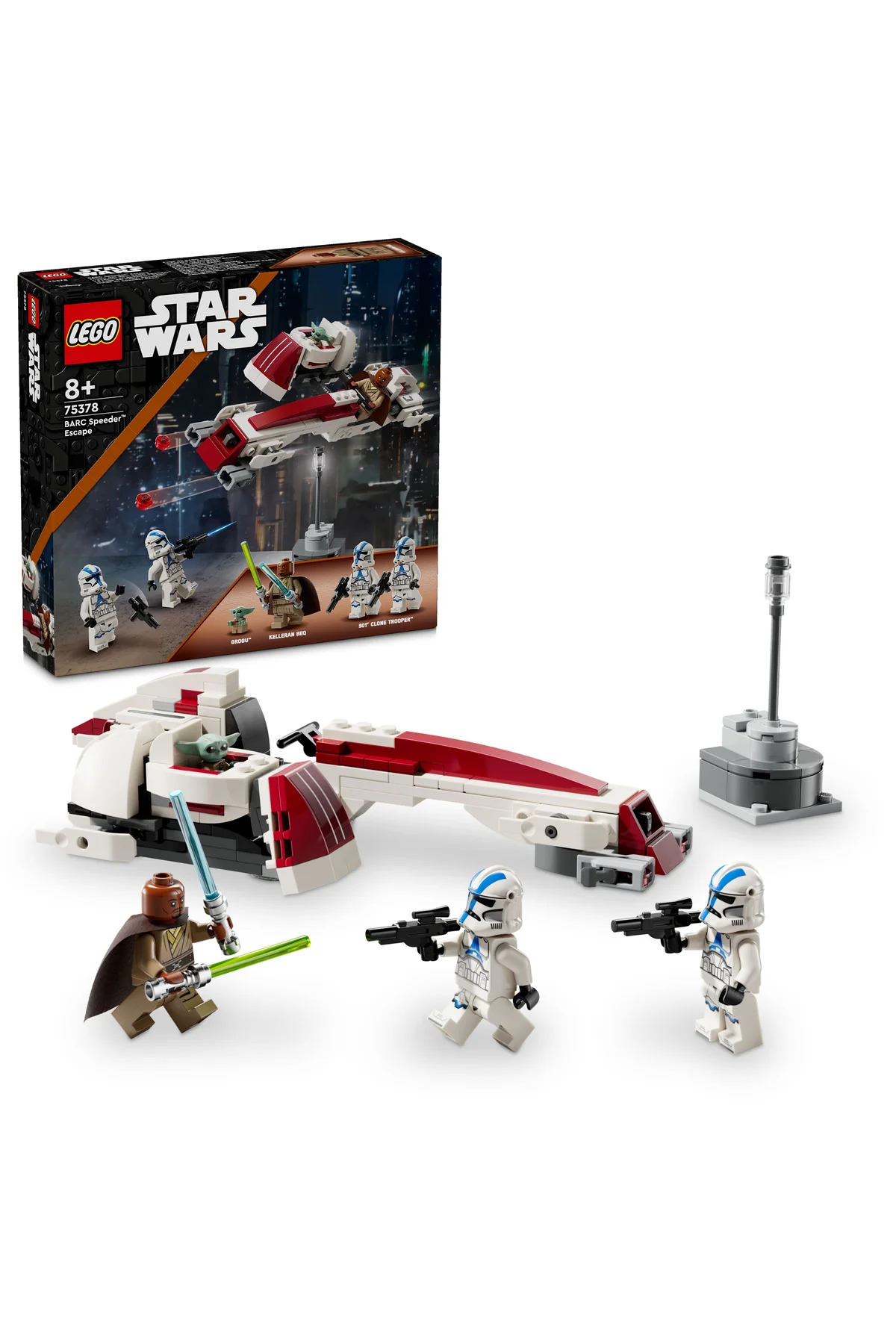 لگو و اسباب بازی های ساخت محور ® STAR WARS: THE MANDALORIAN BARC ENGINE ESCAPE 75378 8+ ست ساختمان خلاق 221P اورجینال LEGO